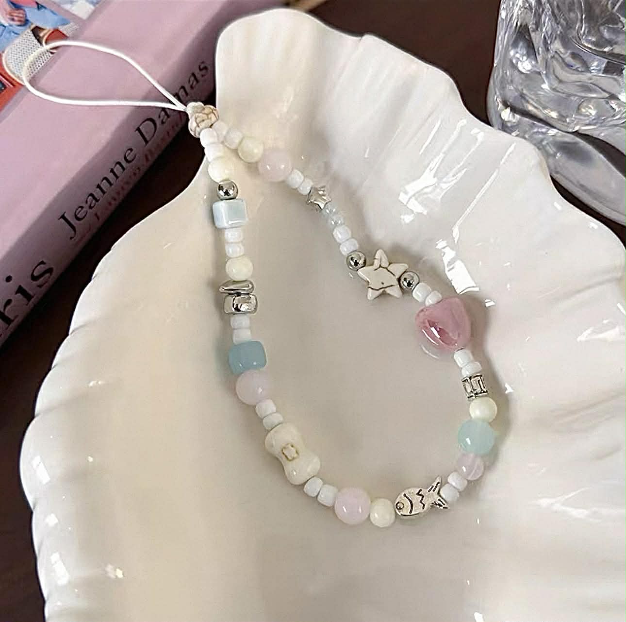 Blue Breeze Beaded Strap