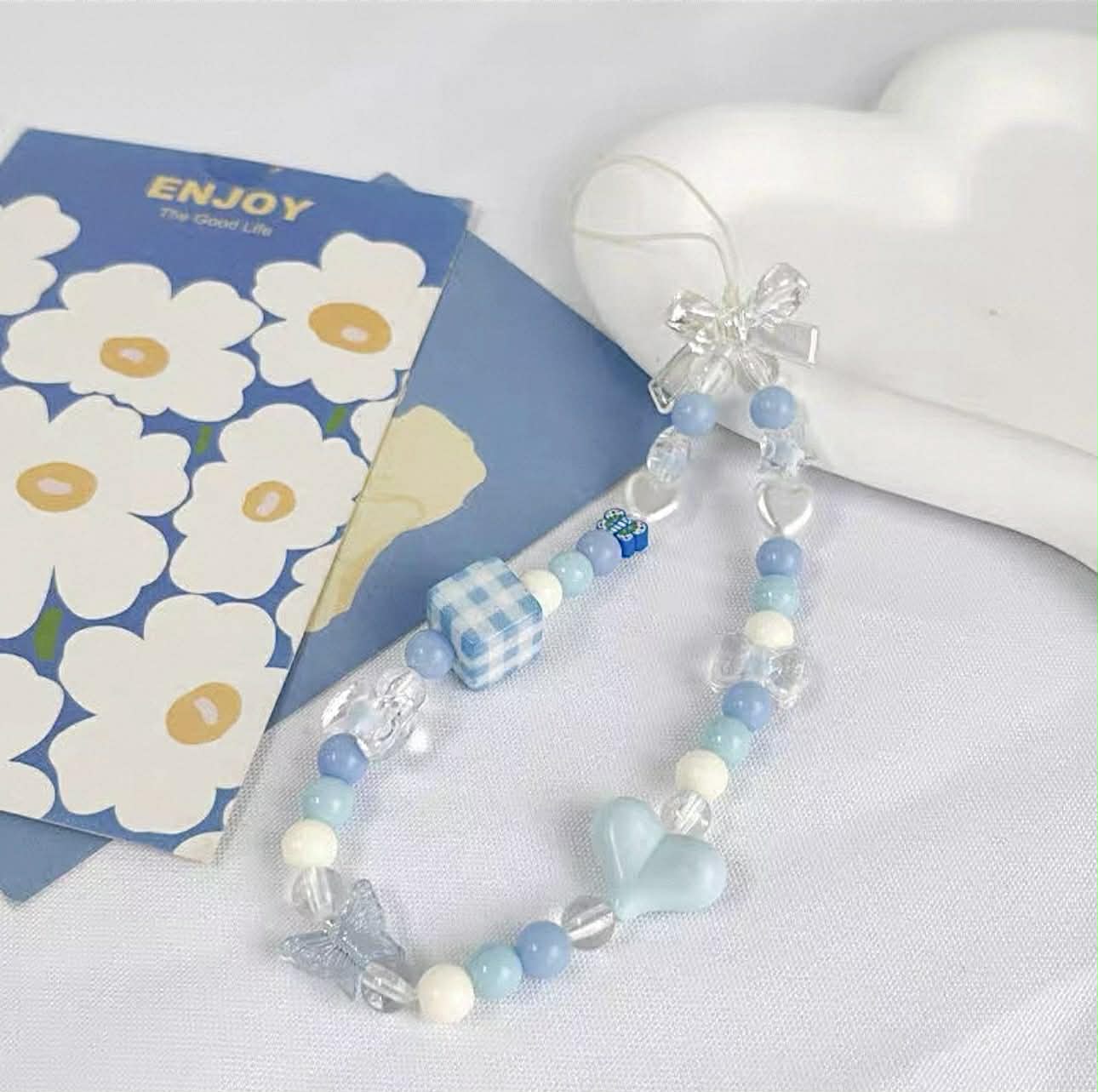 Blue Breeze Beaded Strap