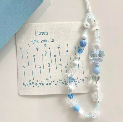 Blue Breeze Beaded Strap