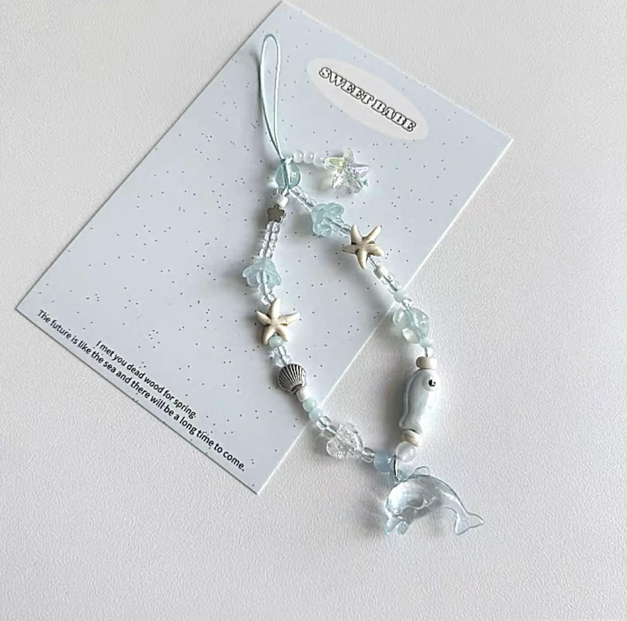 Blue Breeze Beaded Strap