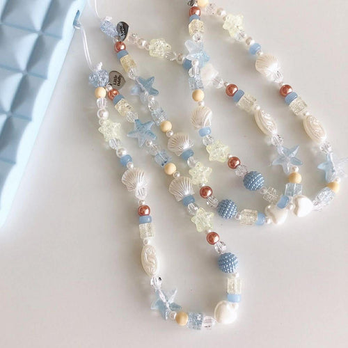 Blue Breeze Beaded Strap